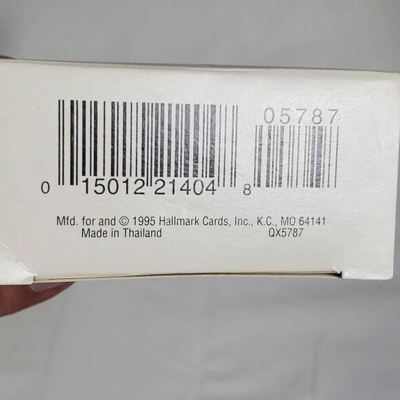 1995 Hallmark Keepsake Ornament "Grandson – You're a Treat!" Bunny with Lollipop - Picture 5 of 6